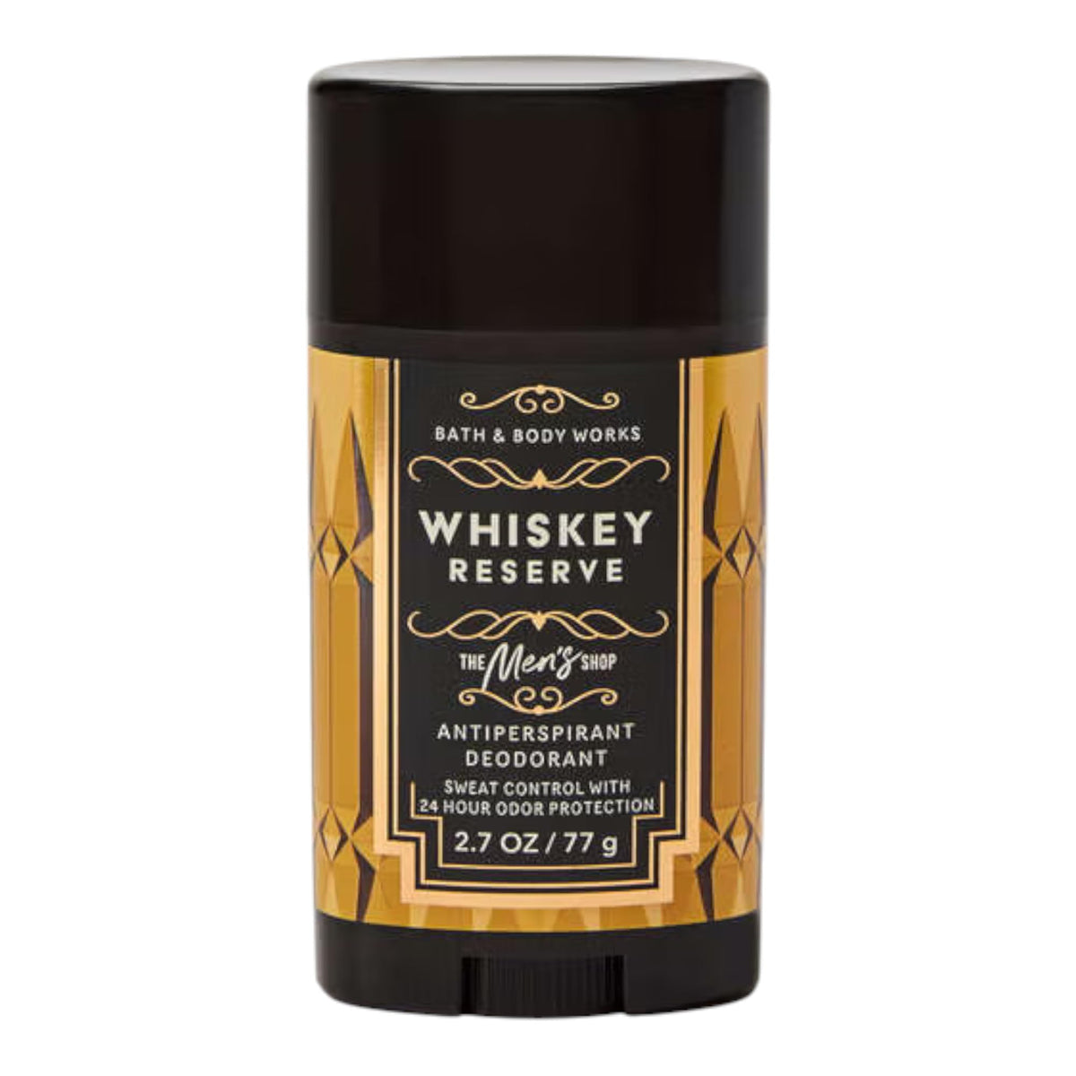 Bath & Body Works Whiskey Reserve deodorant stick for all-day freshness and odor protection.