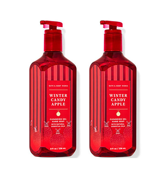 Bath & Body Works Winter Candy Apple hand soap two-pack bottle with rich foam