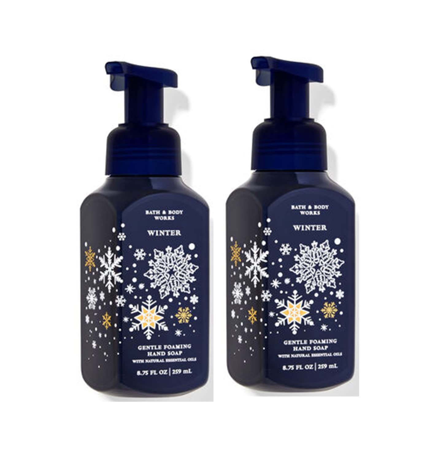 Bath & Body Works Winter 2-pack hand soap bottle, gentle cleanse for daily hand care