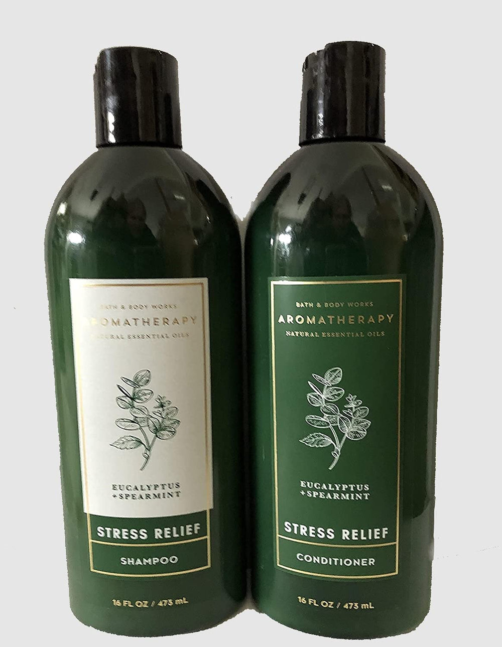 Bath & Body Works Aromatherapy shampoo bottle with eucalyptus spearmint for a calming start to your day
