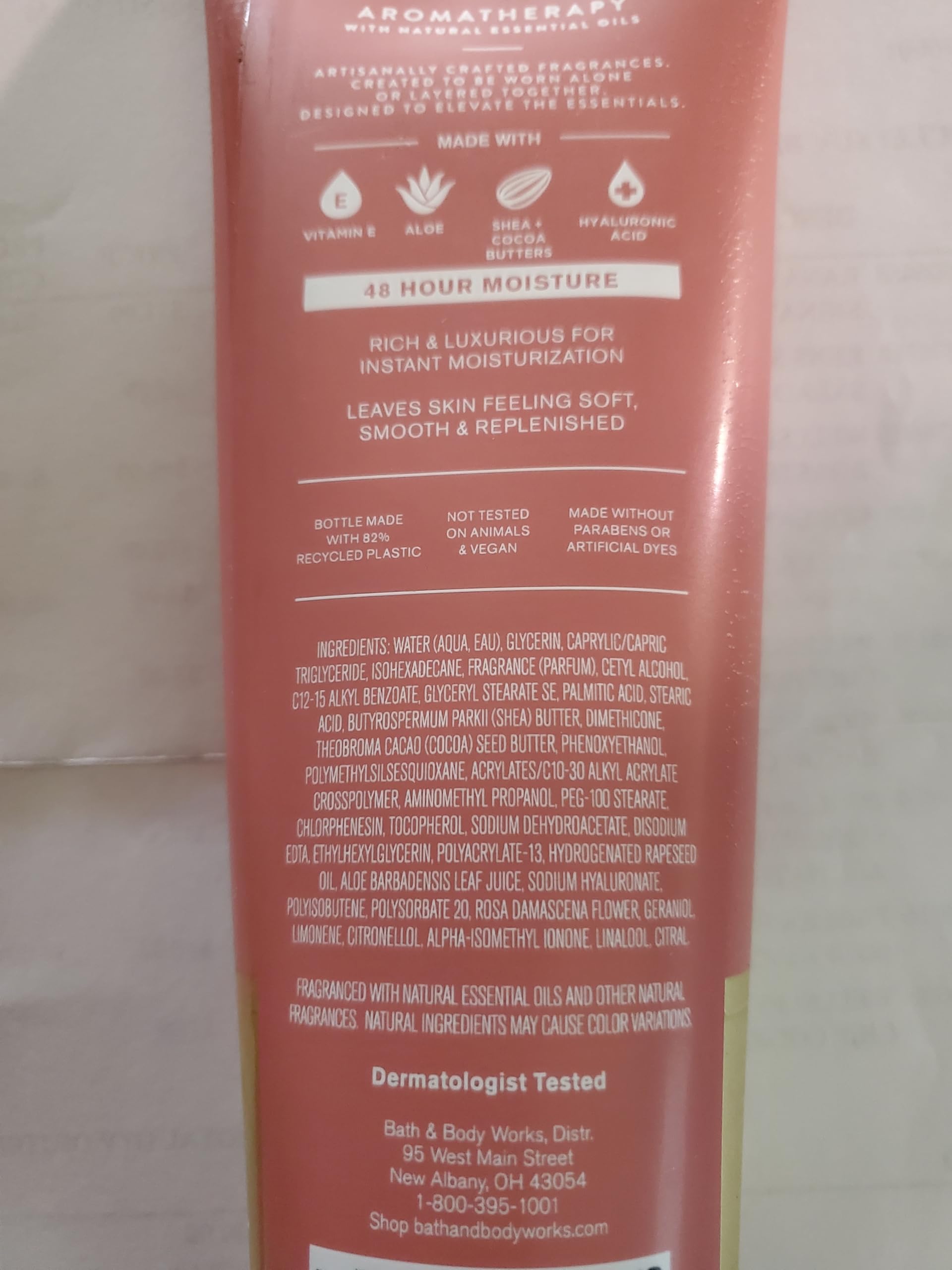 Bath & Body Works Aromatherapy Heirloom Rose pack 2 display for gift-ready hydration.
