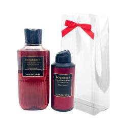 Bath & Body Works Bourbon for Men gift set in holiday packaging, ideal gift