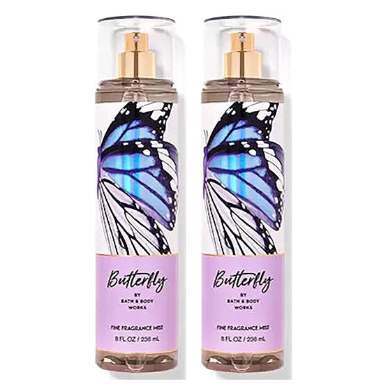 Bath and Body Works Butterfly fragrance spray bottle 2-pack, ideal for everyday scent touch-ups.