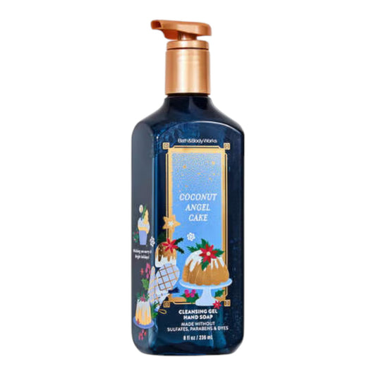Bath & Body Works Coconut Angel Cake hand soap pump bottle for daily cleansing with Honey Clementine citrus scent.