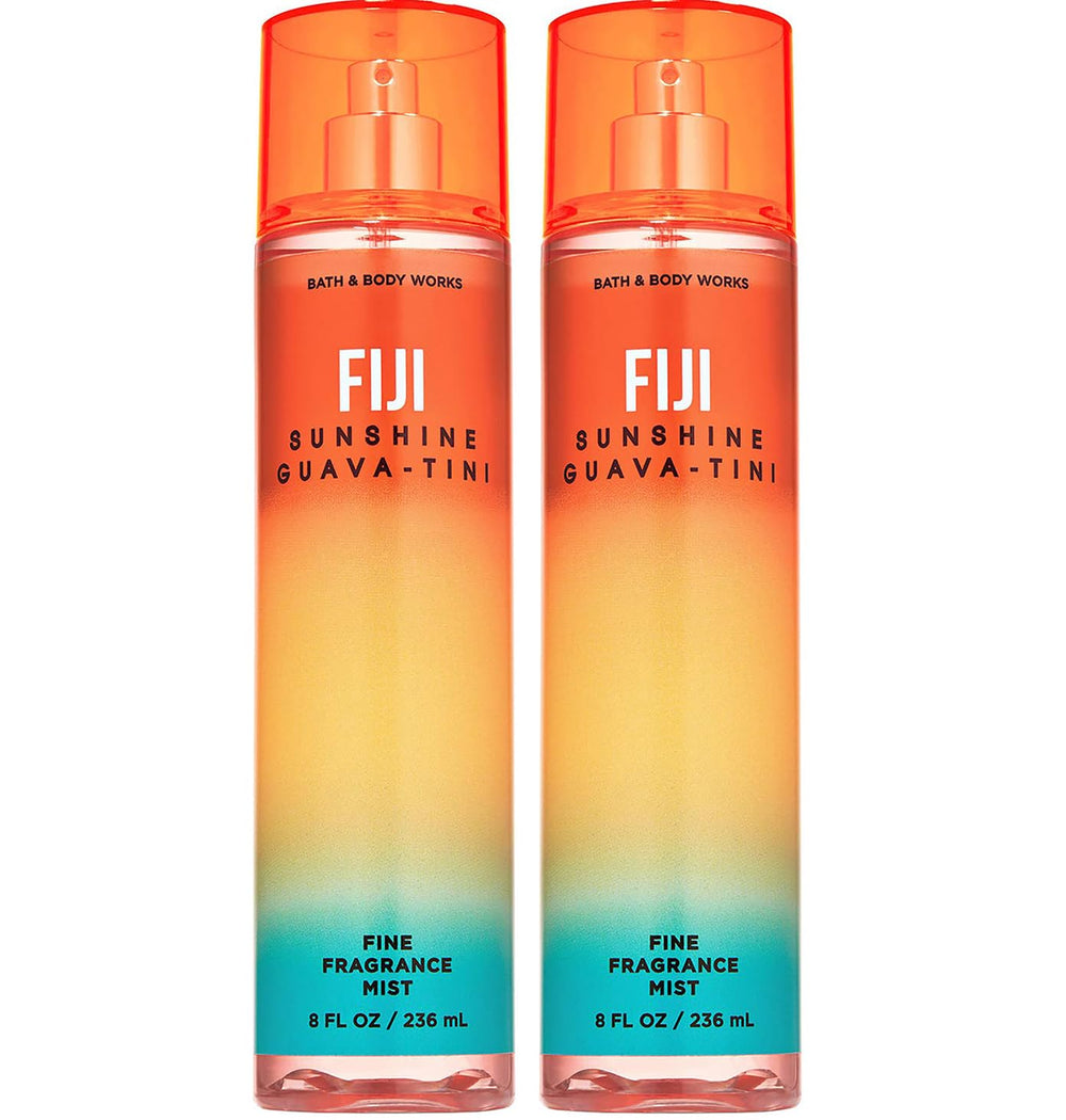 Bath and Body Works Fiji Sunshine Guavatini gift set bottle for daily refreshing fragrance