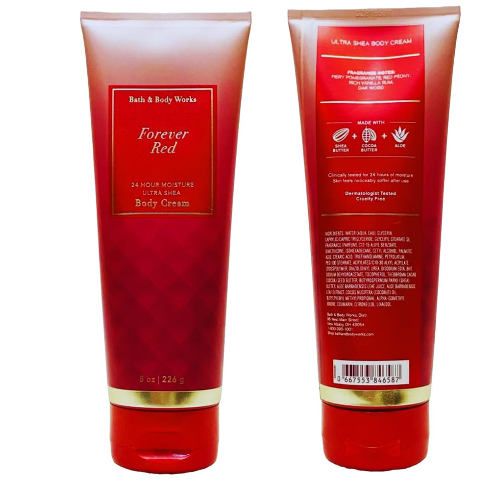 8-ounce Forever Red container ready for daily self-care routine.