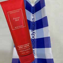 Packaging variation of Forever Red Ultra Shea Cream indicating gift-ready presentation.