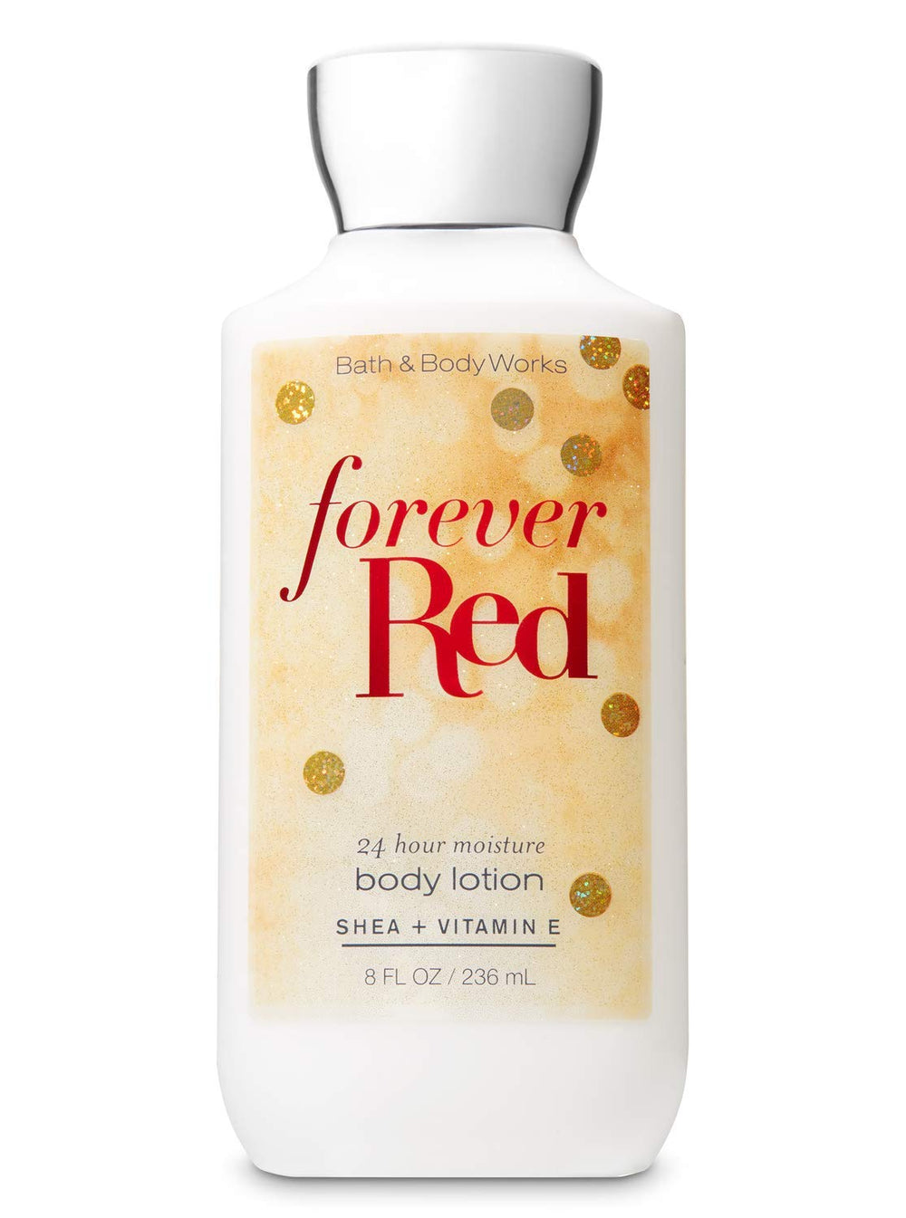 Bath & Body Works Forever Red Super Smooth bottle for daily moisturizing with lasting fragrance
