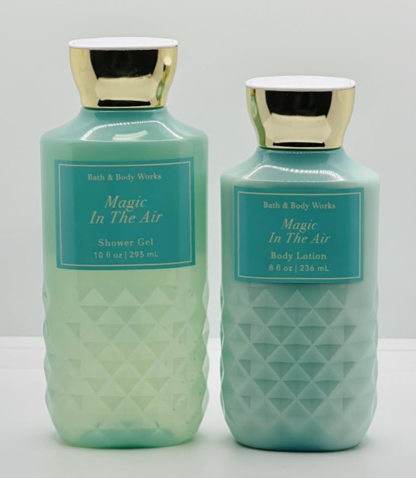 Display of Bath & Body Works Magic In The Air gift set on vanity