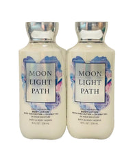 Bath and Body Works Moonlight Path lotion 2-pack bottles offer silky hydration.