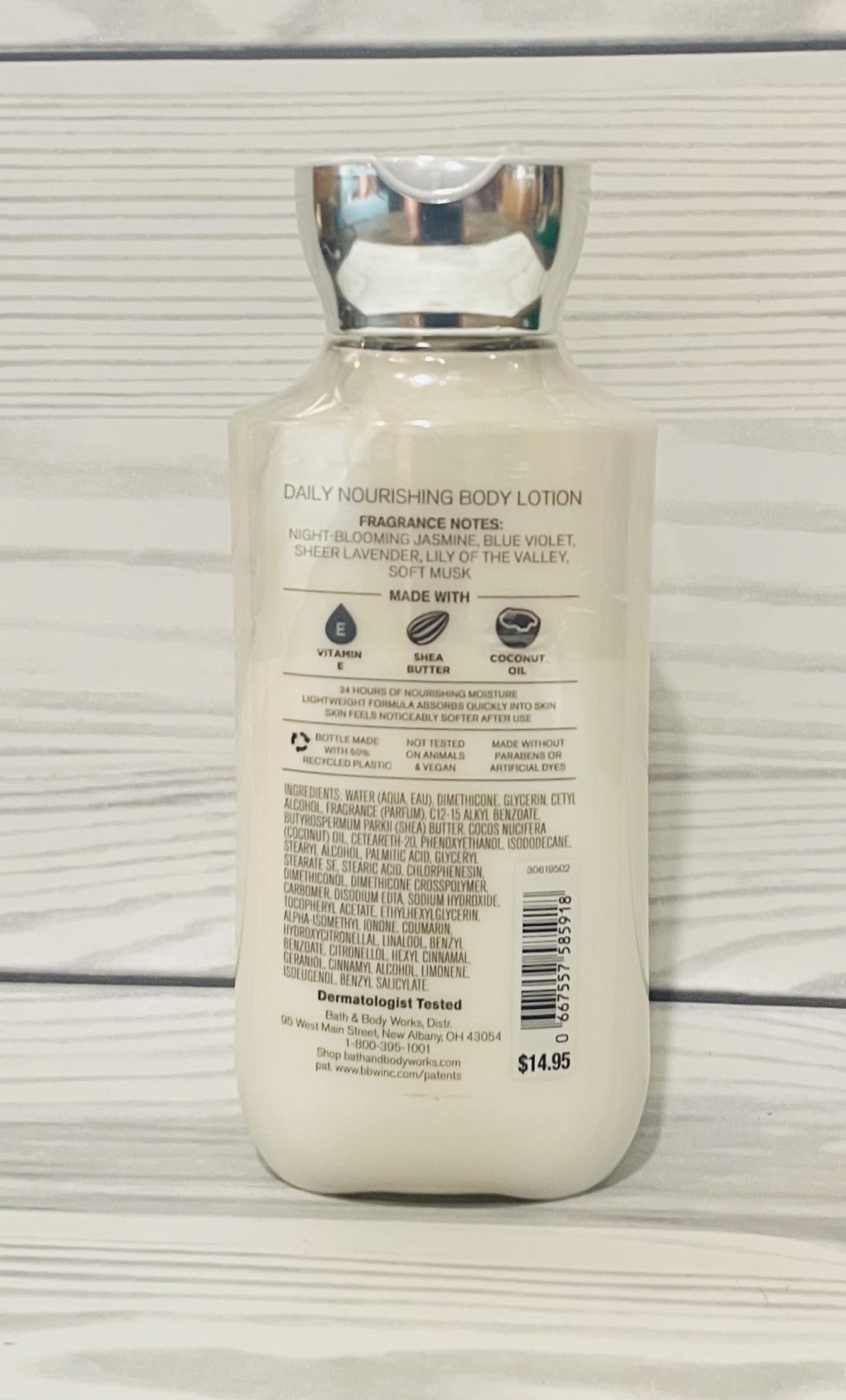 Moonlight Path 2-pack lotion packaging labels with floral scent and moisturizing formula.