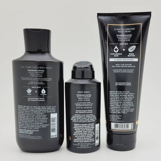 Noir deodorizing body spray; lightweight refresh for daily use.