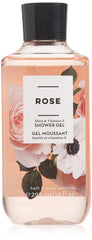 Bath & Body Works Rose Shea & Vitamin E Shower Gel bottle with rose-scented lather for daily cleansing.