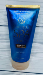 Creamy foot cream being applied for spa-like foot care.