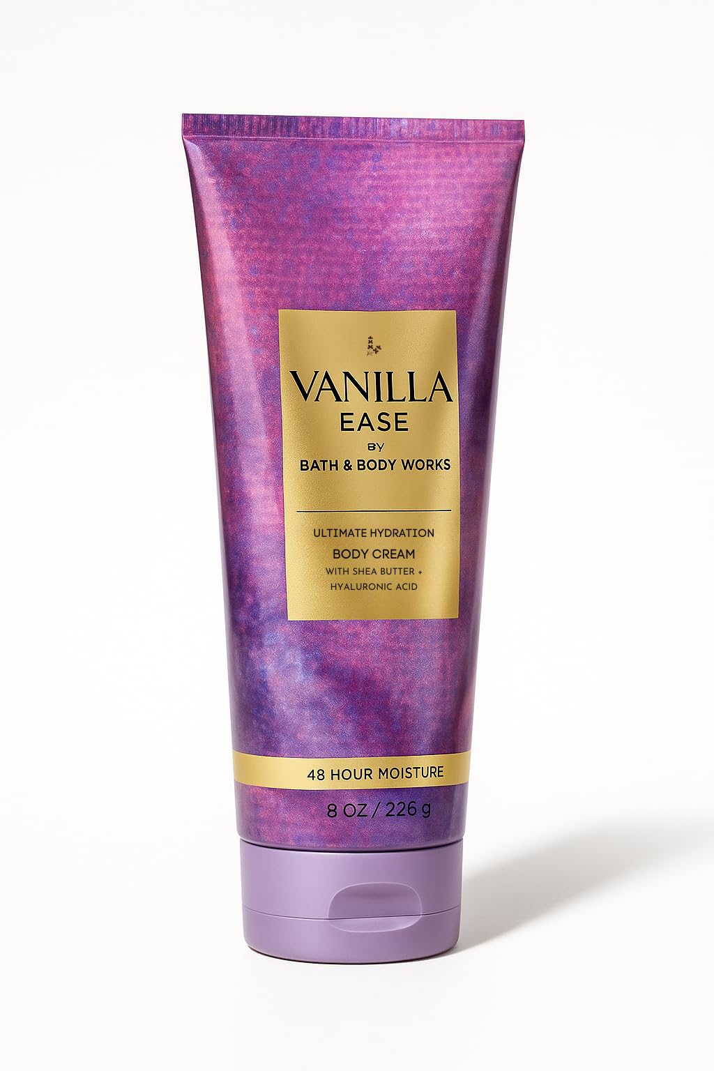 Bath and Body Works Vanilla Ease Ultimate Hydration Body Cream jar showcases creamy texture and rich moisture.