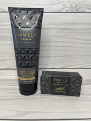 Vanilla Noir Shea Butter Bar Soap 5oz image highlighting cleansing and nourishment