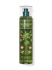 Bath & Body Works Watermelon Mojito mist bottle close-up for daily refreshing fragrance.