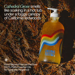Bathing Culture Cathedral Grove shower scene evokes a forest-inspired daily ritual.