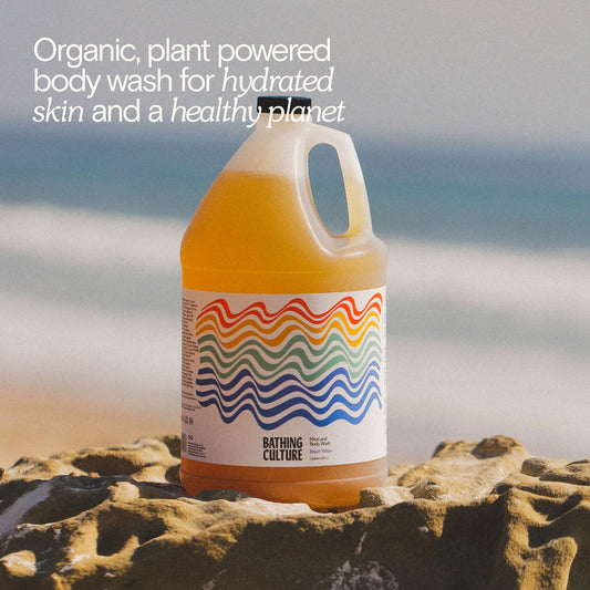 Bathing Culture Break Water refill bottle supports greener showers and simple refills.