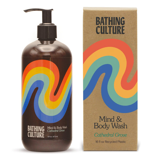 Bathing Culture Cathedral Grove bottle shown for daily cleansing
