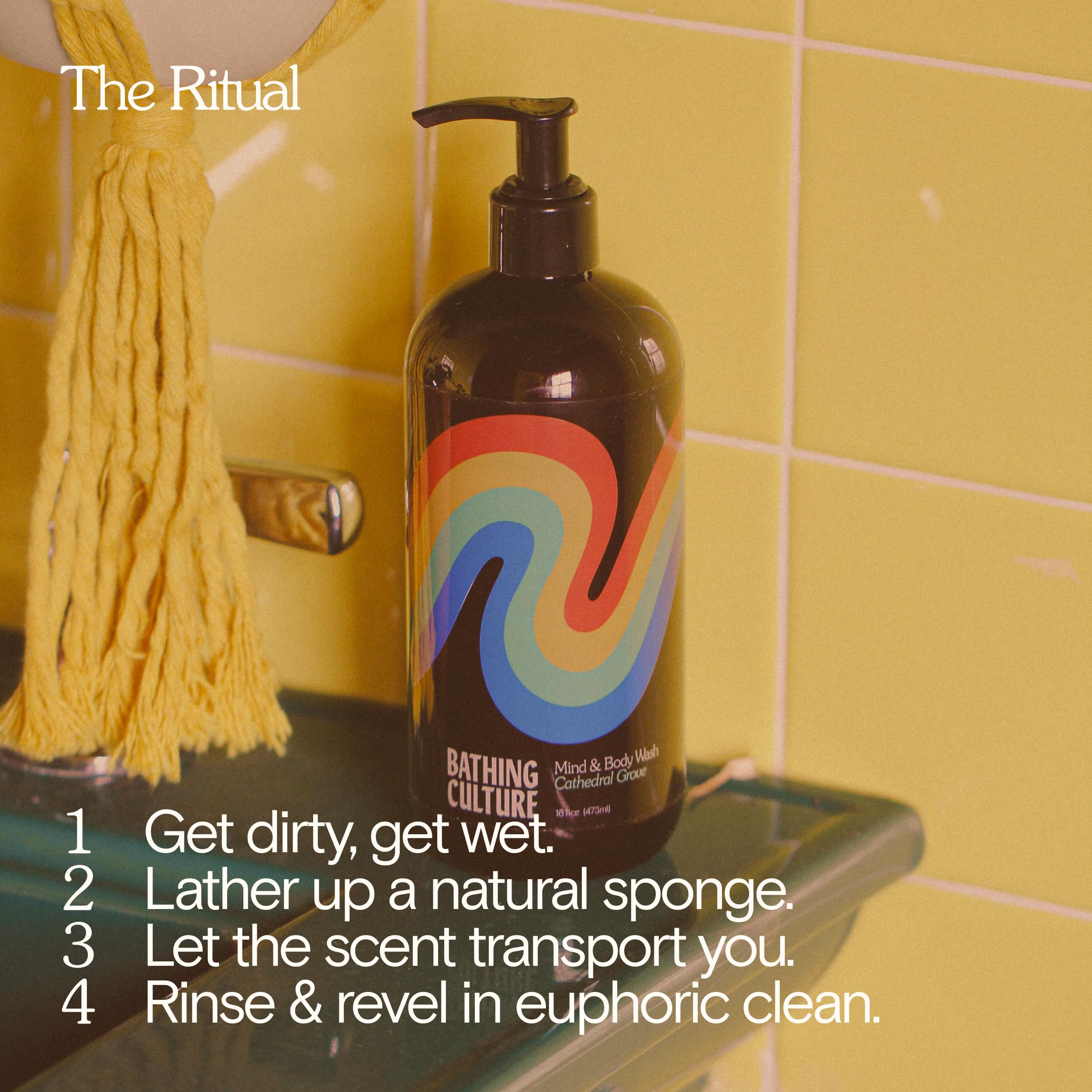 Vegan biodegradable body wash suitable for all skin types