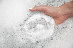 Bathorium Charcoal Garden Detox Crush bath splash suggests revitalizing soak