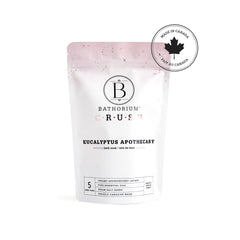 Crush bath dissolving in water creating a creamy, hydrating soak