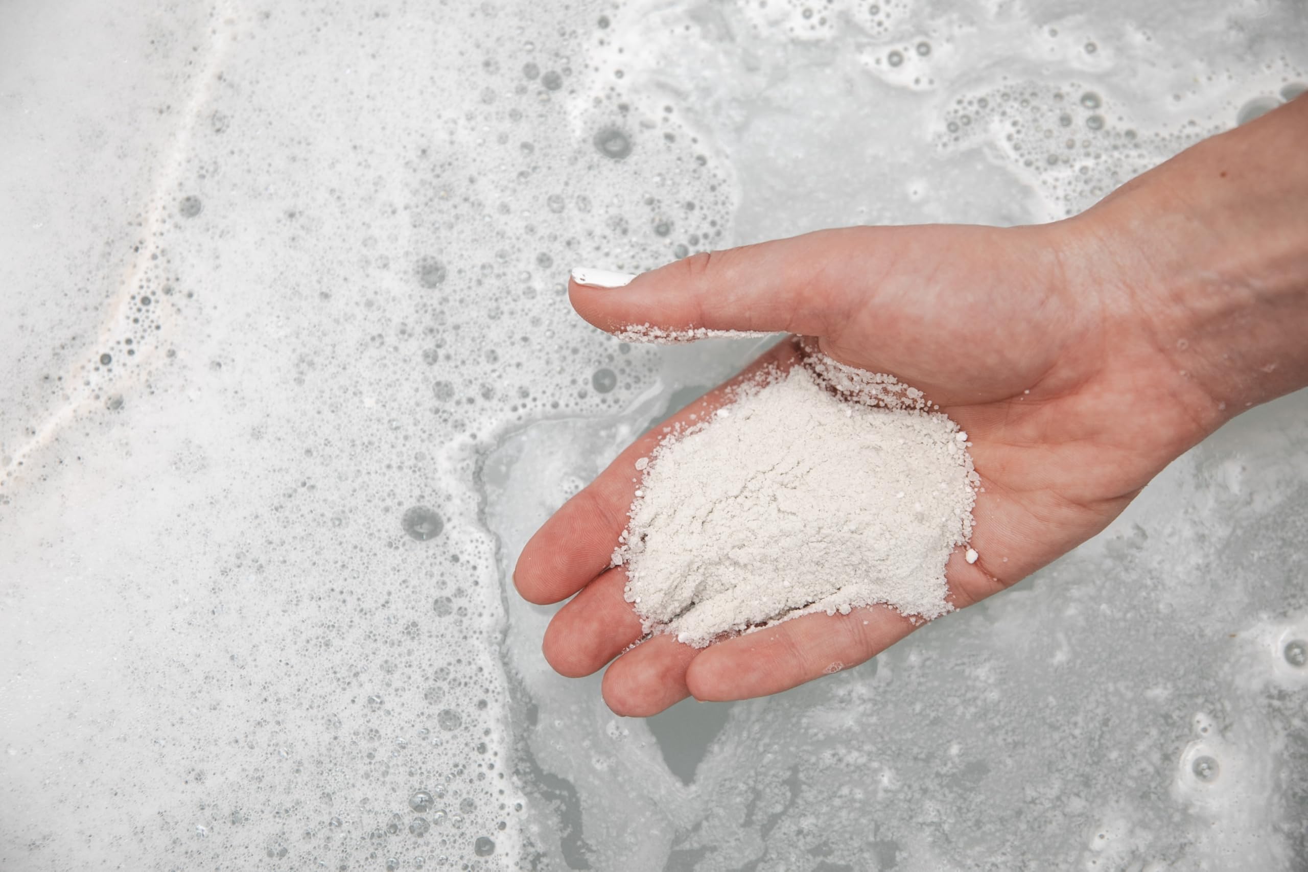 Steam-filled bath scene with Bathorium soaks evoking spa-like relaxation
