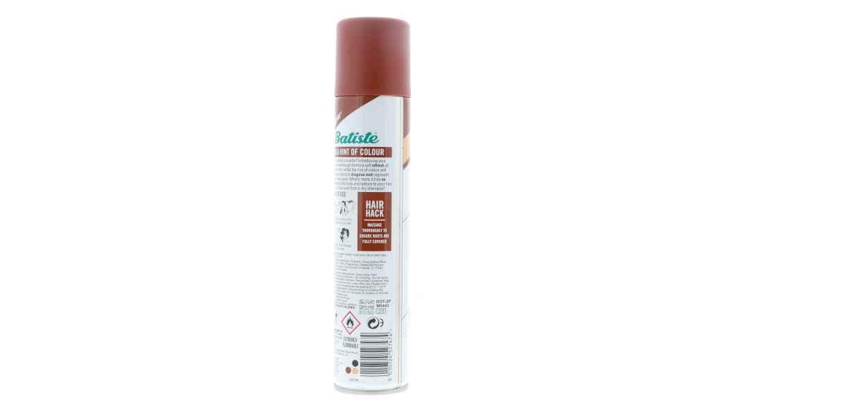 Batiste Beautiful Brunette bottle with cap emphasizing portable design