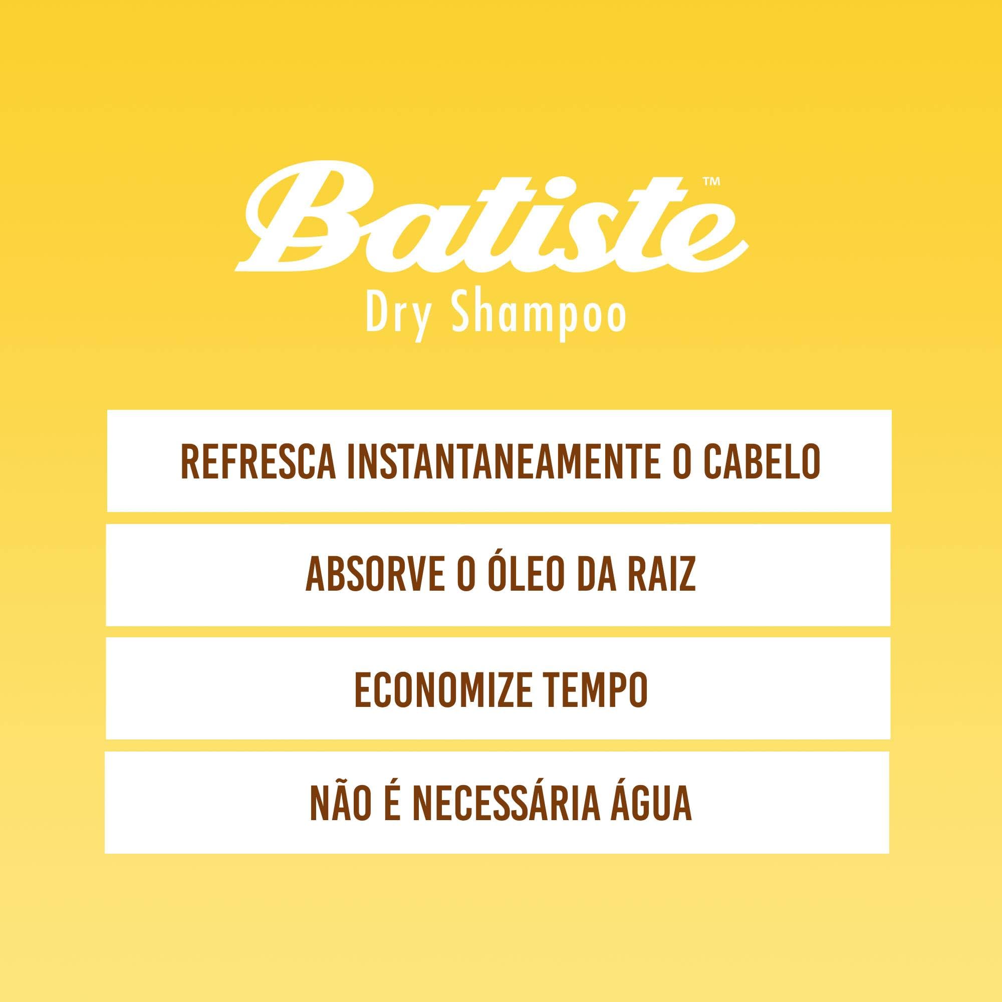 Batiste Brilliant Blonde spray mist revives hair texture.