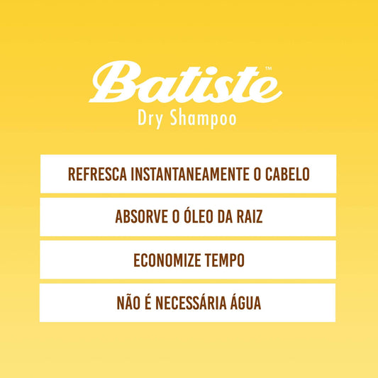 Batiste Brilliant Blonde spray mist revives hair texture.