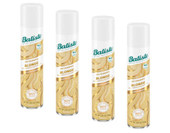 Batiste Brilliant Blonde dry shampoo pack of four bottles for on-the-go refresh