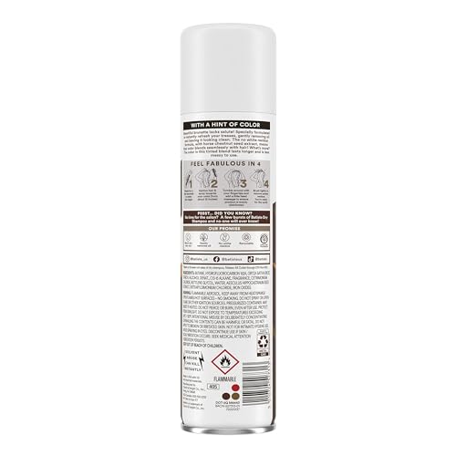 Batiste Brunette Dry Shampoo spray for quick refresh between washes and added body.