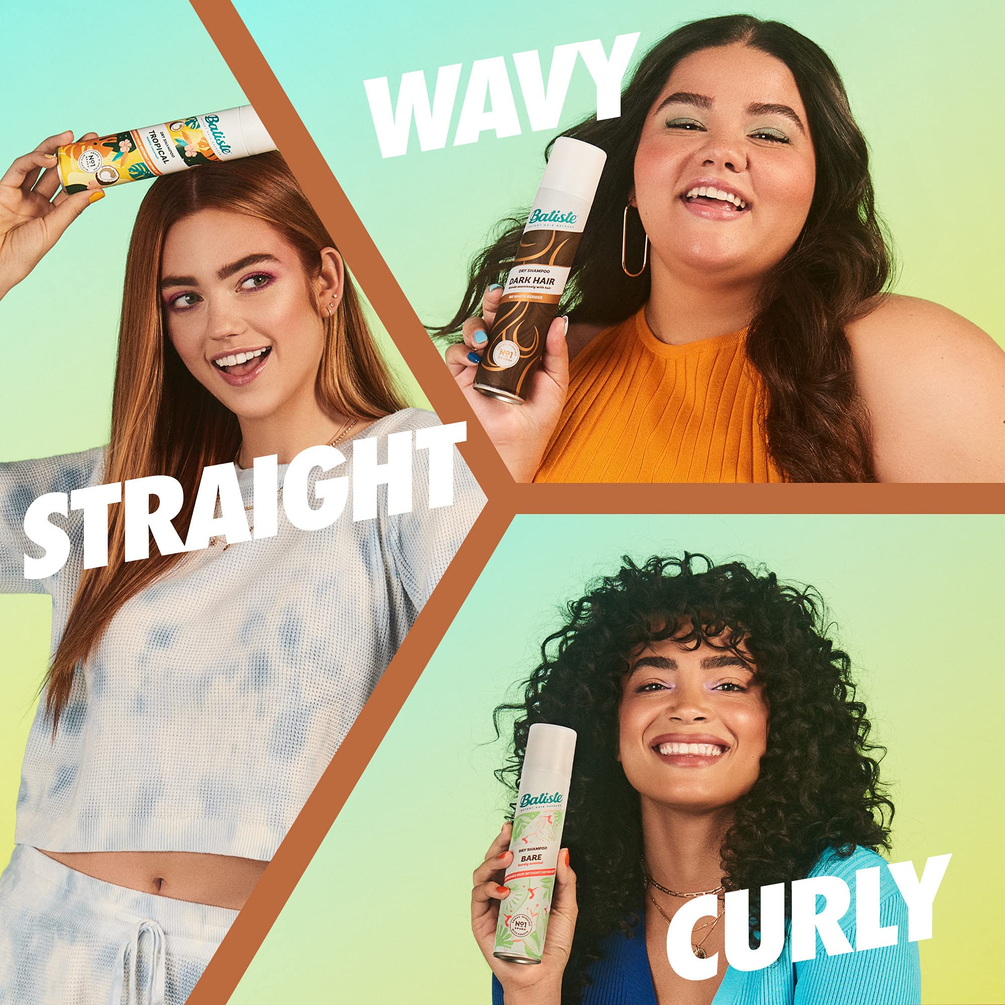 6.35 oz bottle of Batiste Dark Dry Shampoo.