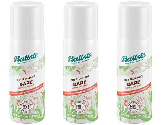 Batiste Bare Mini packaging shown for travel refresh
