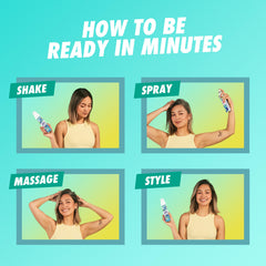 On-the-go Batiste dry shampoo supports quick between-wash refresh.