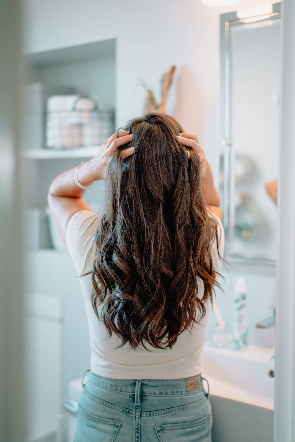 Batiste foam massaged into hair for a 60-second dry time