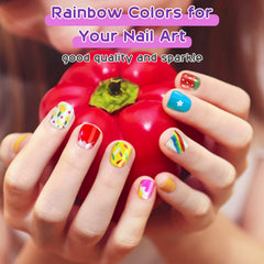BATTOP 2-in-1 nail polish pen in action for polish and doodle