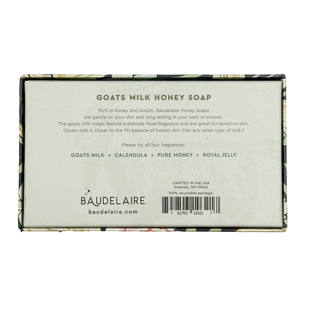 Baudelaire Honey Soap Goat's Milk Bar B: nourishing lather for daily use