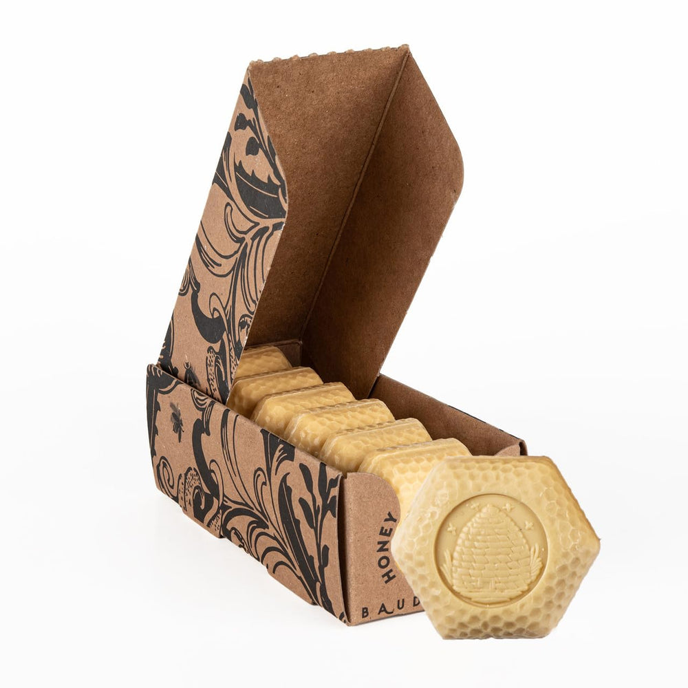 Baudelaire Honey Soap Pure Honey bar for gentle cleansing with a natural honey scent