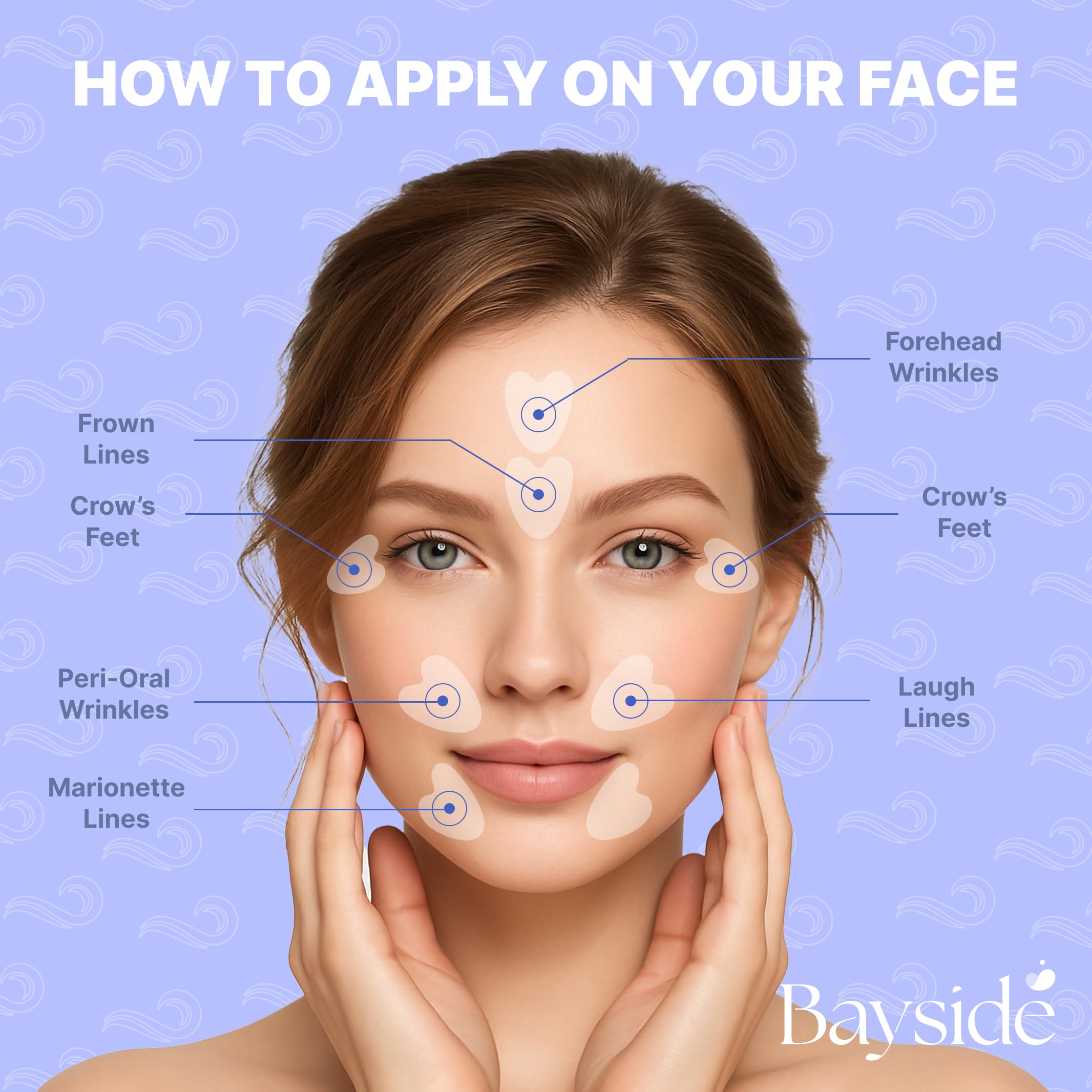 Bayside Smile-Lines Patches for mid-face lines during night routines
