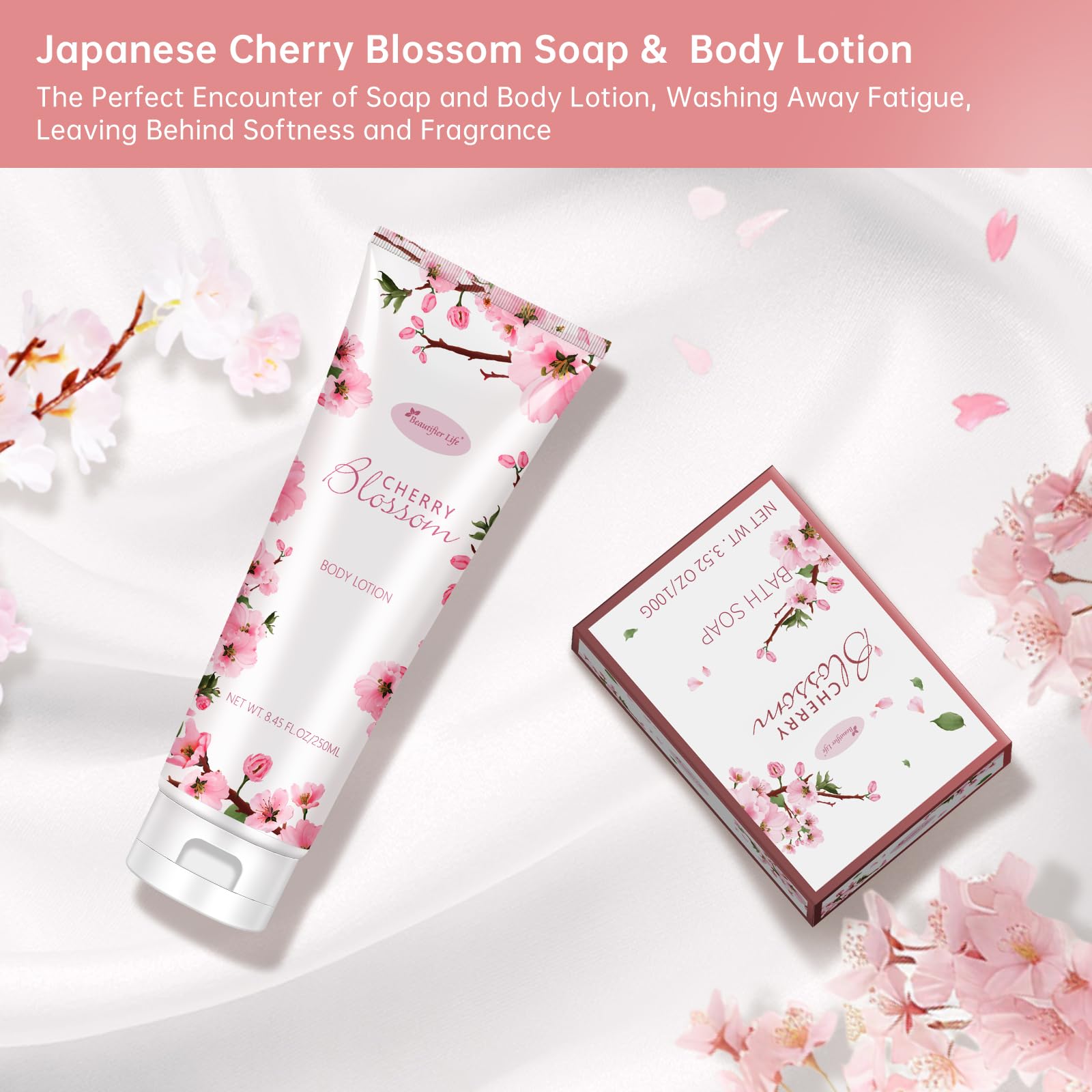 BBLove soap bar close-up, gentle cleansing with blossom fragrance