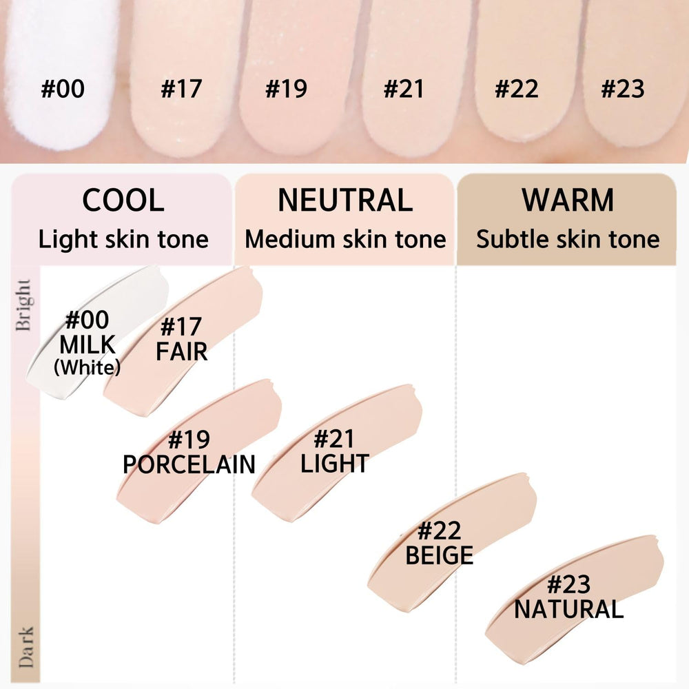 BBIA EAU Stay Concealer 24h coverage swatch on skin with minimal transfer.