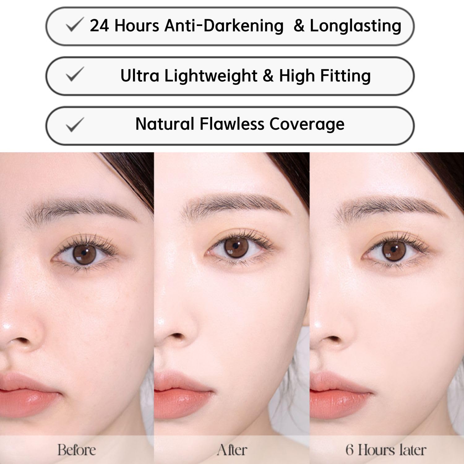 BBIA EAU Stay Concealer swatches Natural Beige for seamless skin-like tone