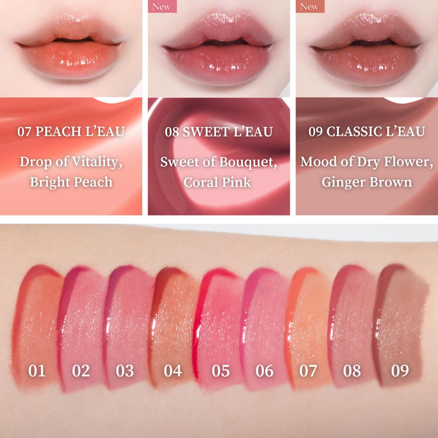 BBIA L’EAU Tint layered watercolor look becomes clearer with extra coats.