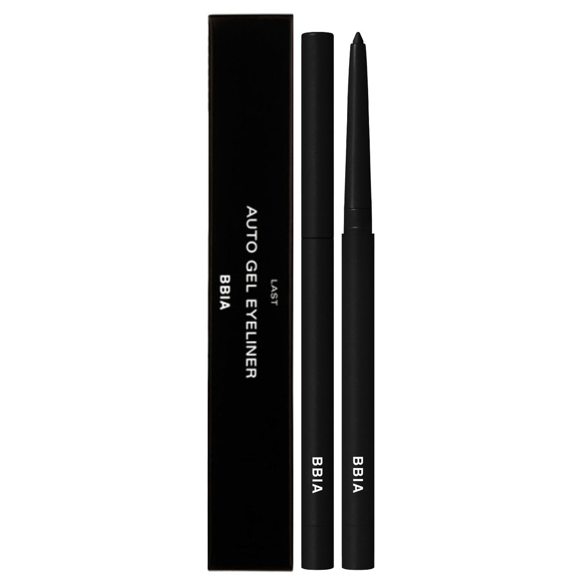 BBIA Last Auto Gel Eyeliner No.01 Noir pencil close-up for precise, smooth line application