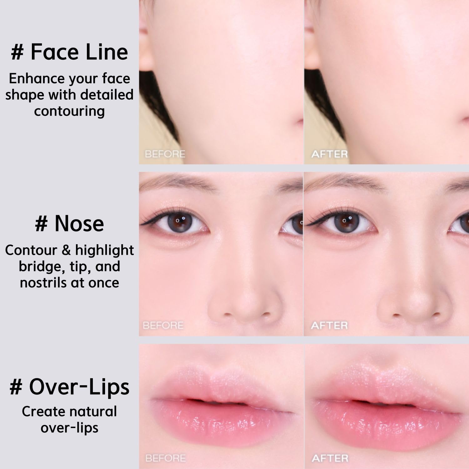 Highlight side of BBIA Last Contour Stick adds brightness
