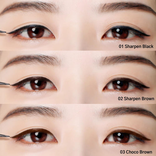 BBIA Last Pen Eyeliner quick-dry stroke for effortless daytime wear.