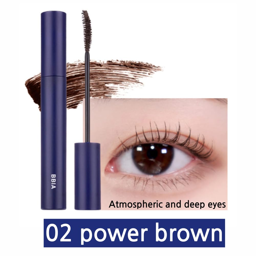 BBIA Never Die Mascara 2 Color Power Brown waterproof formula for all-day wear.