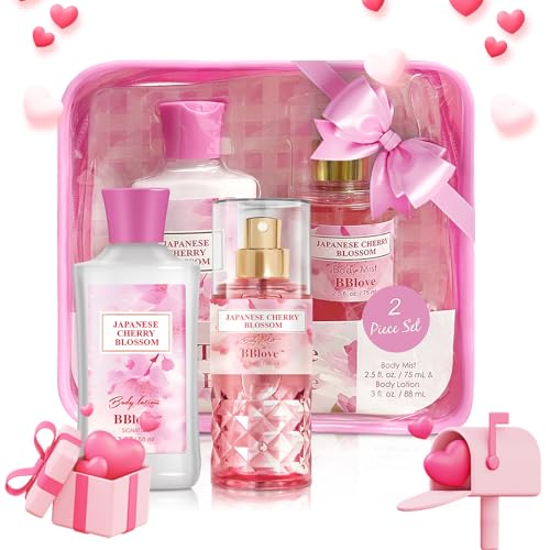 BBlove Japanese Cherry Blossom lotion pour demonstrating hydration for smooth skin